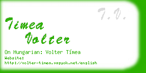 timea volter business card