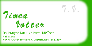 timea volter business card